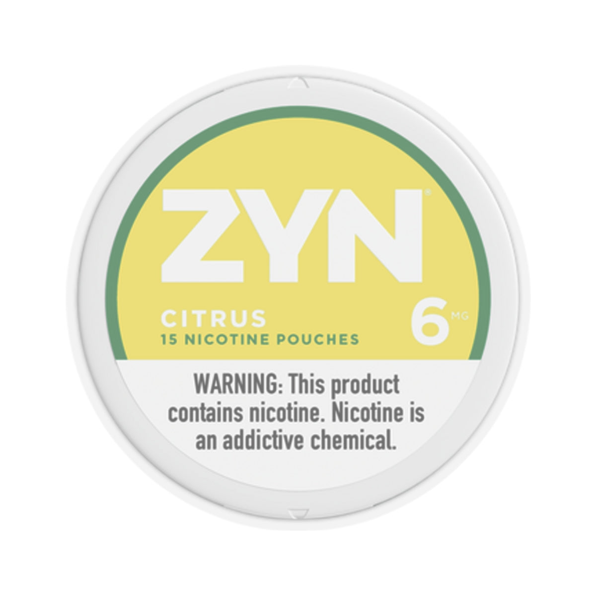 ZYN zyn Citrus Nicotine Sticker | Unofficial Zyn Merch