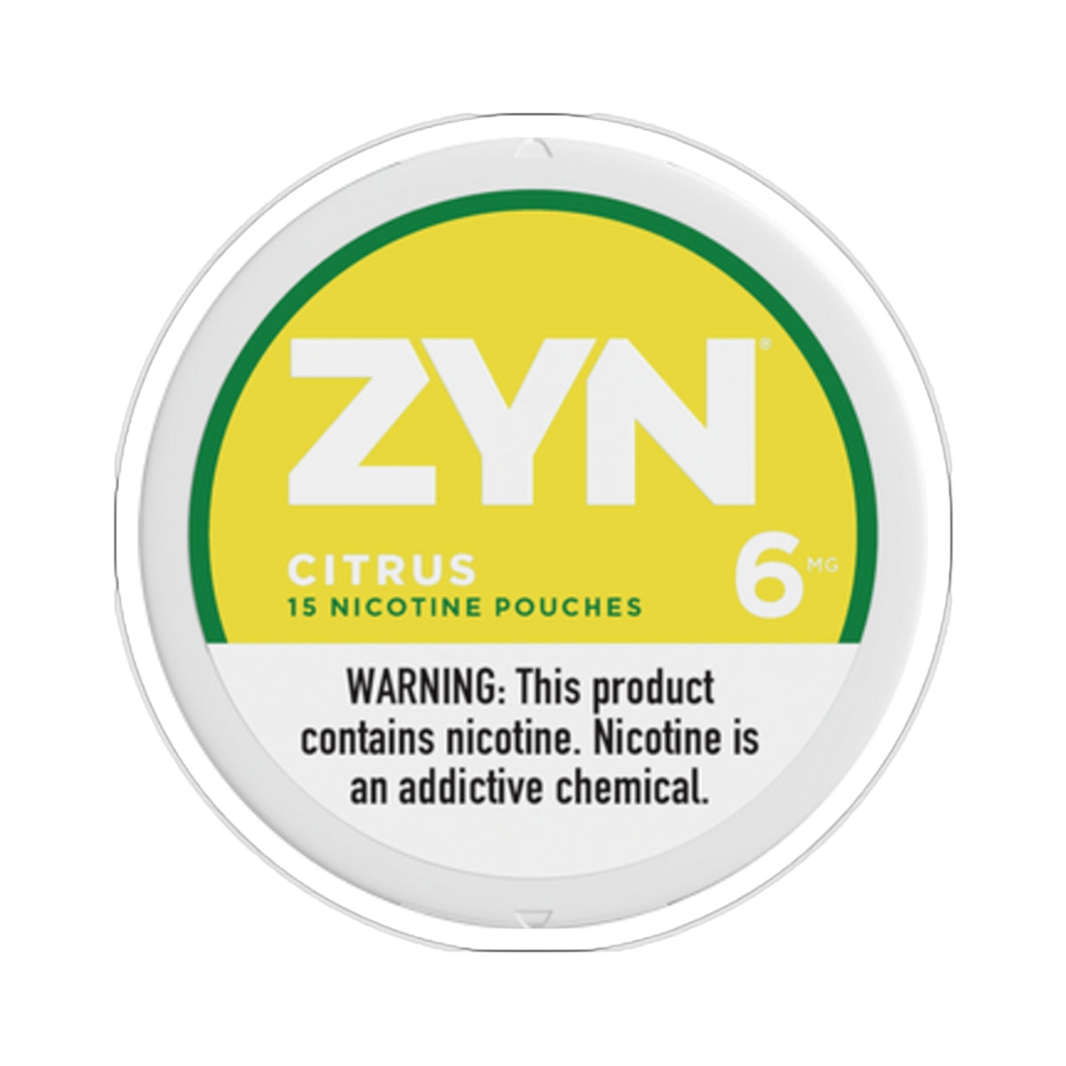 ZYN zyn Citrus Nicotine Sticker | Unofficial Zyn Merch
