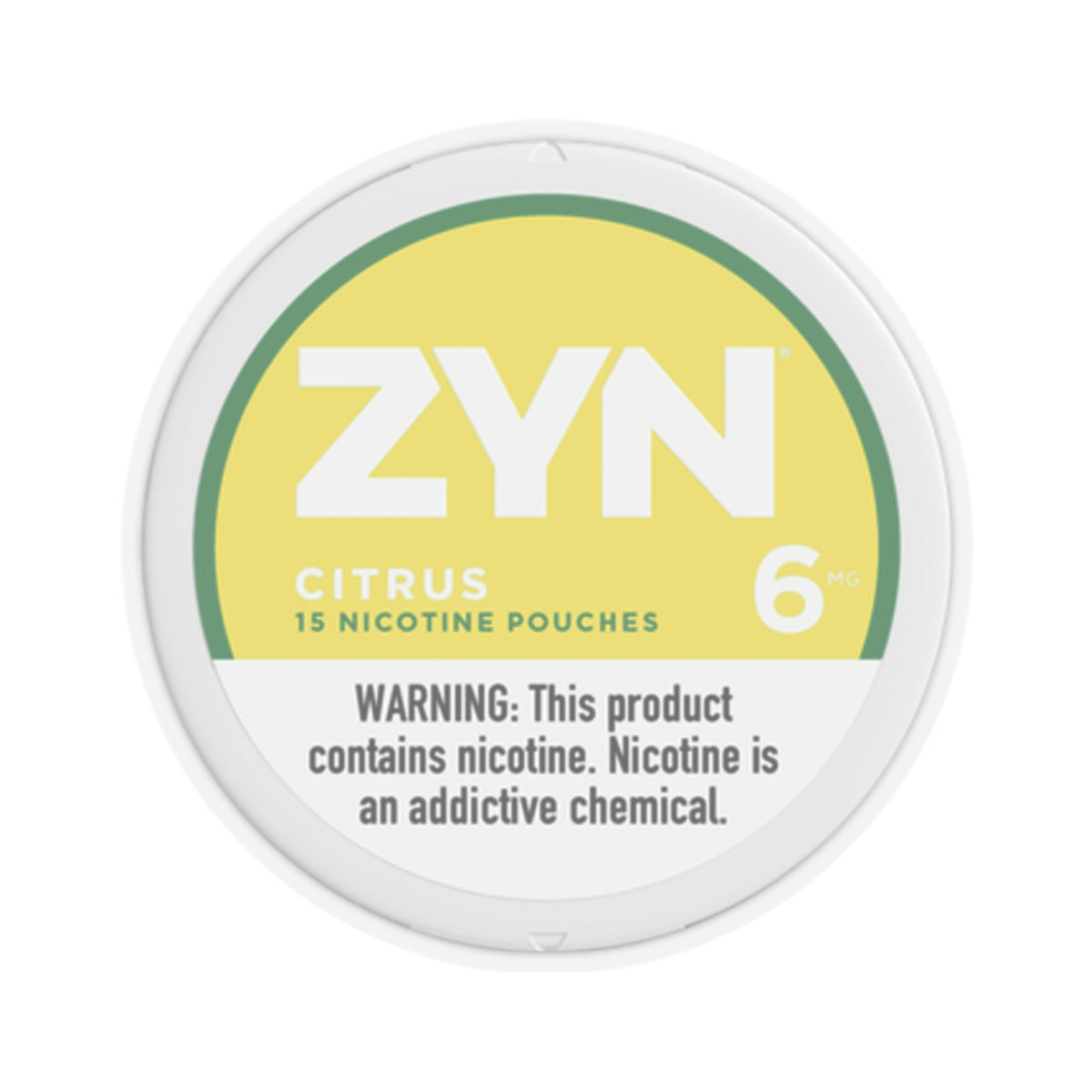 ZYN zyn Citrus Nicotine Sticker | Unofficial Zyn Merch